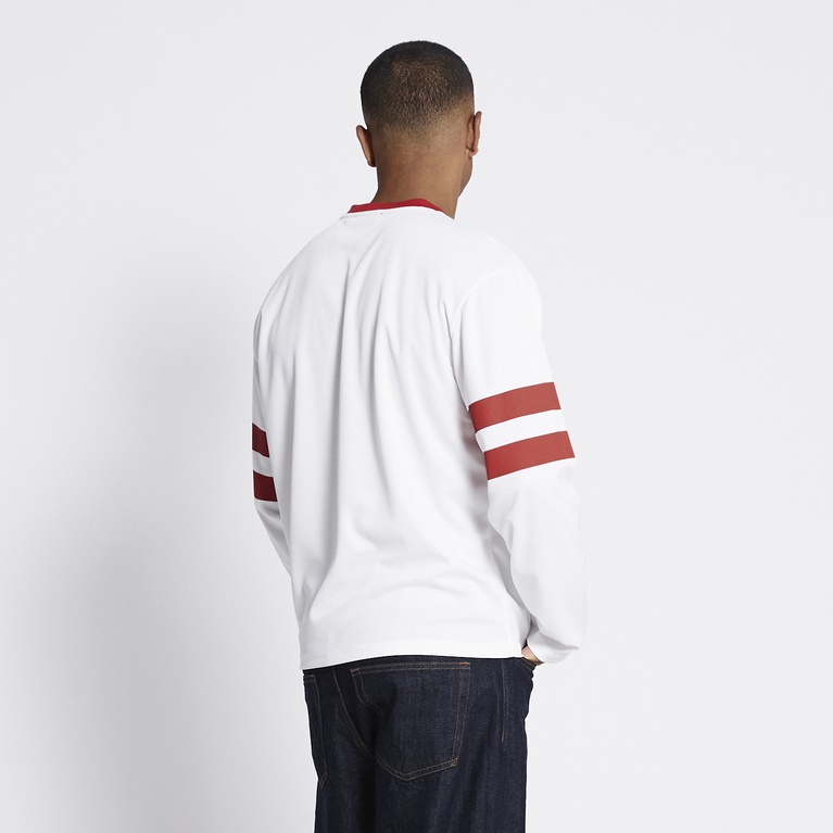 Long sleeve football jersey "Ty" Red